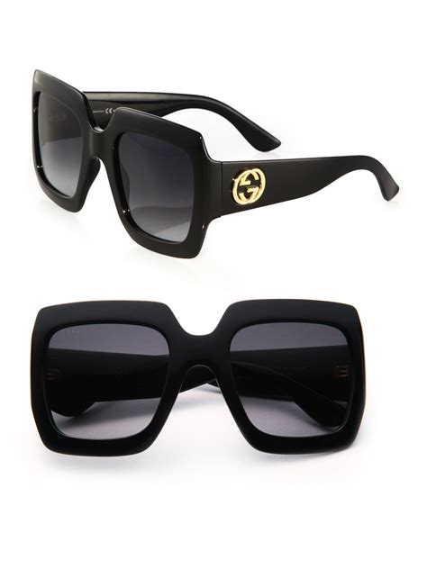 gucci oversized square sunglasses.